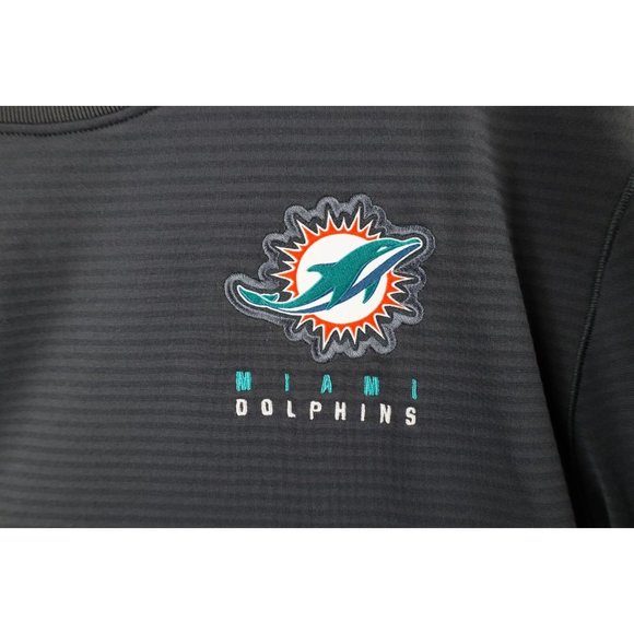 Nike On Field Mens M Team Issued Miami Dolphins Football Crewneck Sweatshirt - Picture 6 of 13